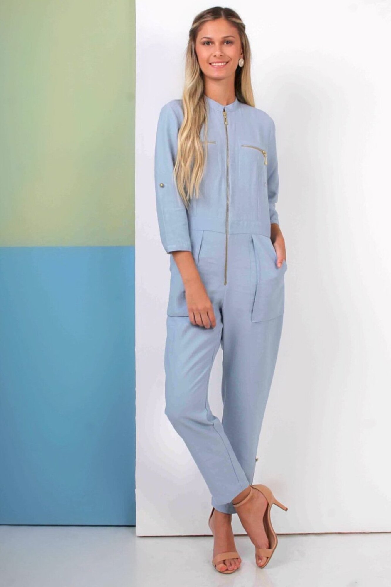 Macacão Paloma Azul Celeste